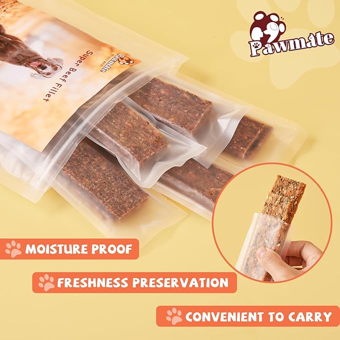 Dog Jerky Chicken & Apple Treats, Natural Dog Recipe with Oats, Healthy Chicken Jerky with Taurine, Dog Chew Treats High Protein 10.58oz