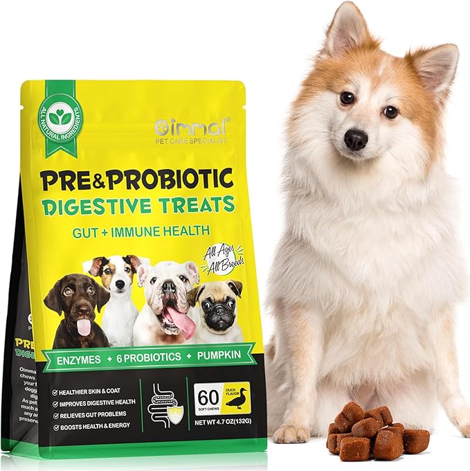 120 Chews Probiotics for Dogs