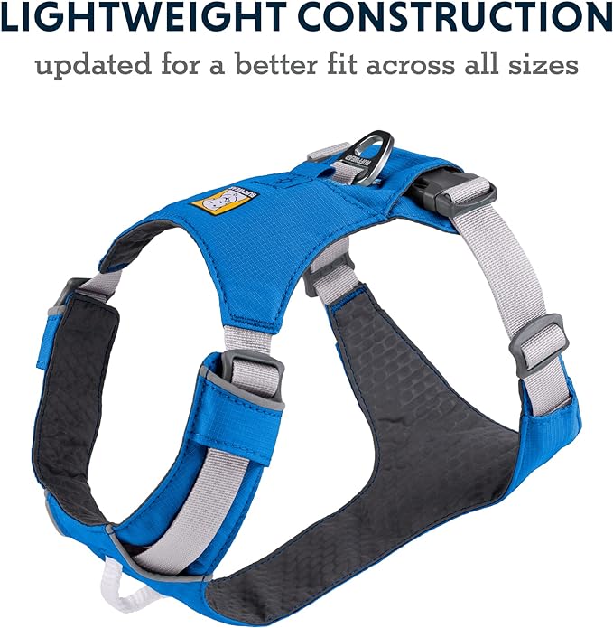Ruffwear, Hi & Light, Everyday Lightweight Dog Harness, Trail Running, Walking, Hiking, All-Day Wear, Blue Dusk, XX-Small