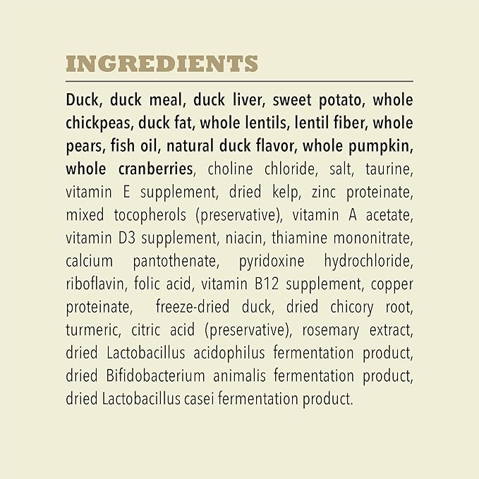 ACANA Singles Limited Ingredient Dry Dog Food, Duck & Pear Recipe, Single Protein Source Dog Food Kibble, 13lb