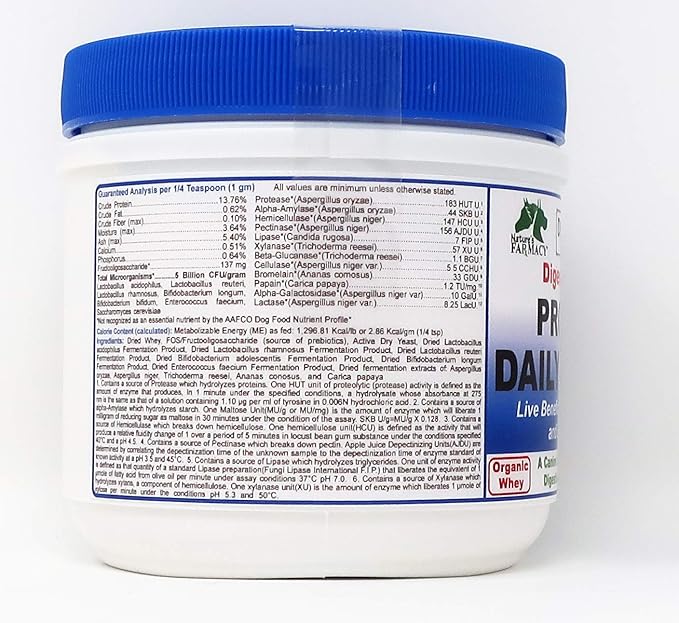 Dogzymes Dissolvable Powder Digestive Enhancer for Dogs, (8 ounce)