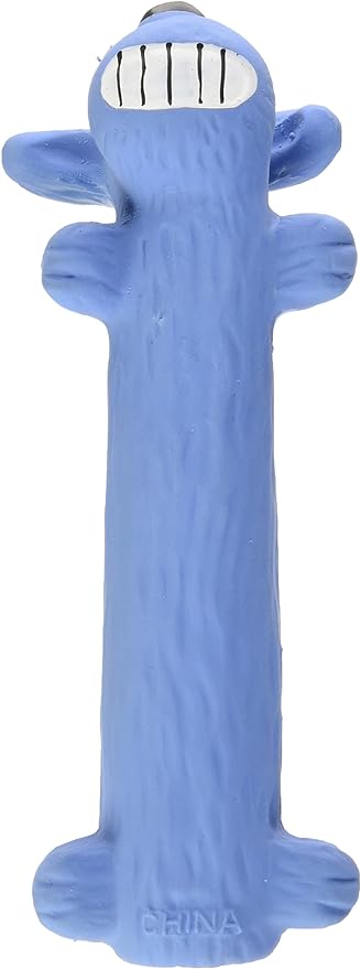 Multipet Original Loofa Dog Latex Ruff 6" Dog Toy, Assorted Colors for small breeds.