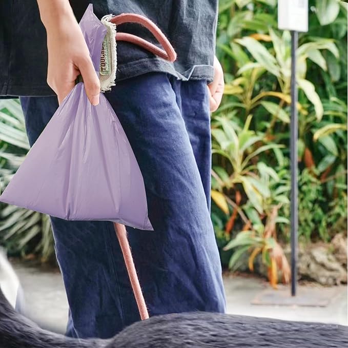 A&H ZIER Poop Bags Holder with Portable Colorful Lanyard, Soft-touch Dog Poop Bags Dispenser Dog Waste Bags, Compatible with any Dog Walking Accessories