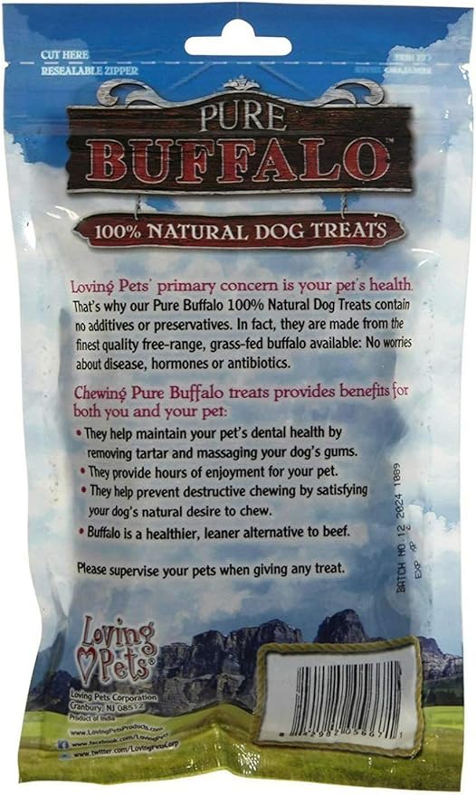 Loving Pets Pure Buffalo Beef Jerky Size:Pack of 6