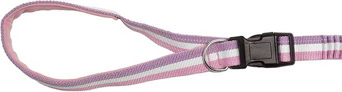 Furhaven Bungee Dog Leash w/ Quick Release Easy Tether - Mermaid Stripe, One Size
