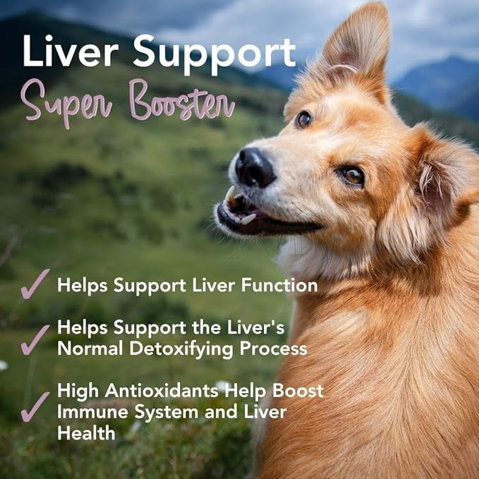 iHeartDogs Advanced Milk Thistle Liver Supplement for Dogs - Dog Liver Support with Milk Thistle, Turmeric Curcumin, Cranberry & Dandelion Root Extract
