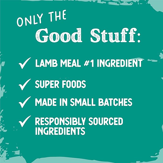 Ancestry Dog Food, Lamb Meal & Brown Rice Formula, Crude Protein, Fiber & Fat, For All Life Stages, Wholesome Grains Dry Dog Food, Support Skin & Coat, Improve Gut Health, Immune Support (12 lb. Bag)