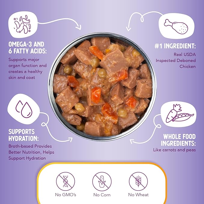 Health Extension Wet Dog Food Canned, Gluten & Grain-Free, Natural Food for All Puppies & Dogs with Added Vitamins & Mineral, Chucky Chicken Stew (12.5 Oz / 374 g) (Pack of 12)