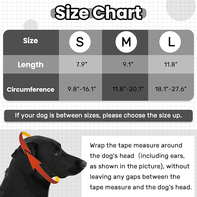 Nanaki Dog Ear Covers for Noise Bath No Shake Ear Wraps for Dogs Hematoma Dog Fireworks Anxiety Relief Calming Hoodie Dog Grooming Ear Cover Quiet Dog Head Wrap Force Drying Thunderstorm Ears for Dogs
