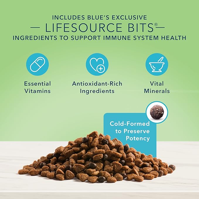 Blue Buffalo True Solutions Perfect Skin & Coat Natural Adult Dry Dog Food, Salmon, 11-lb