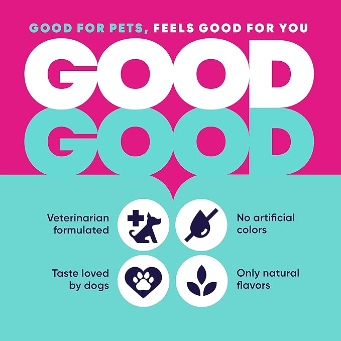 GoodGood Allergy + Immune Dog Supplements; Supports Seasonal Allergies; Chewable Soft Treats with Echinacea; Probiotics; Vet Formulated; 90 Natural Flavor Chews
