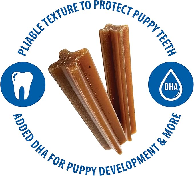 N-Bone Jumbo Puppy Teething Sticks Pumpkin Flavor Dog Treats, 7 Count 7.28-oz Bag
