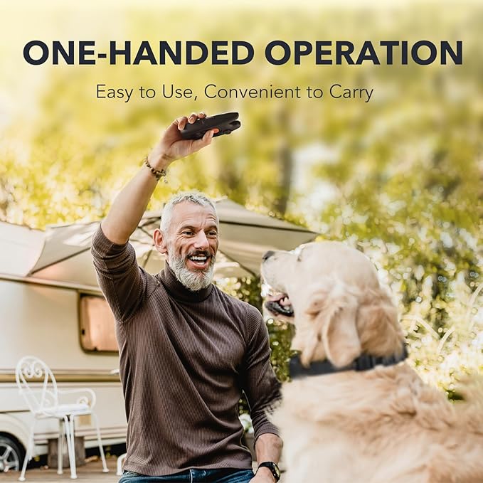 DOG CARE Dog Training Collar with Remote - Rechargeable Dog Shock Collar for All Dogs with Beep, Vibration, and Adjustable Shock Level, Dog Training Collars for 2 Dogs, Security Lock, Water-Resistant