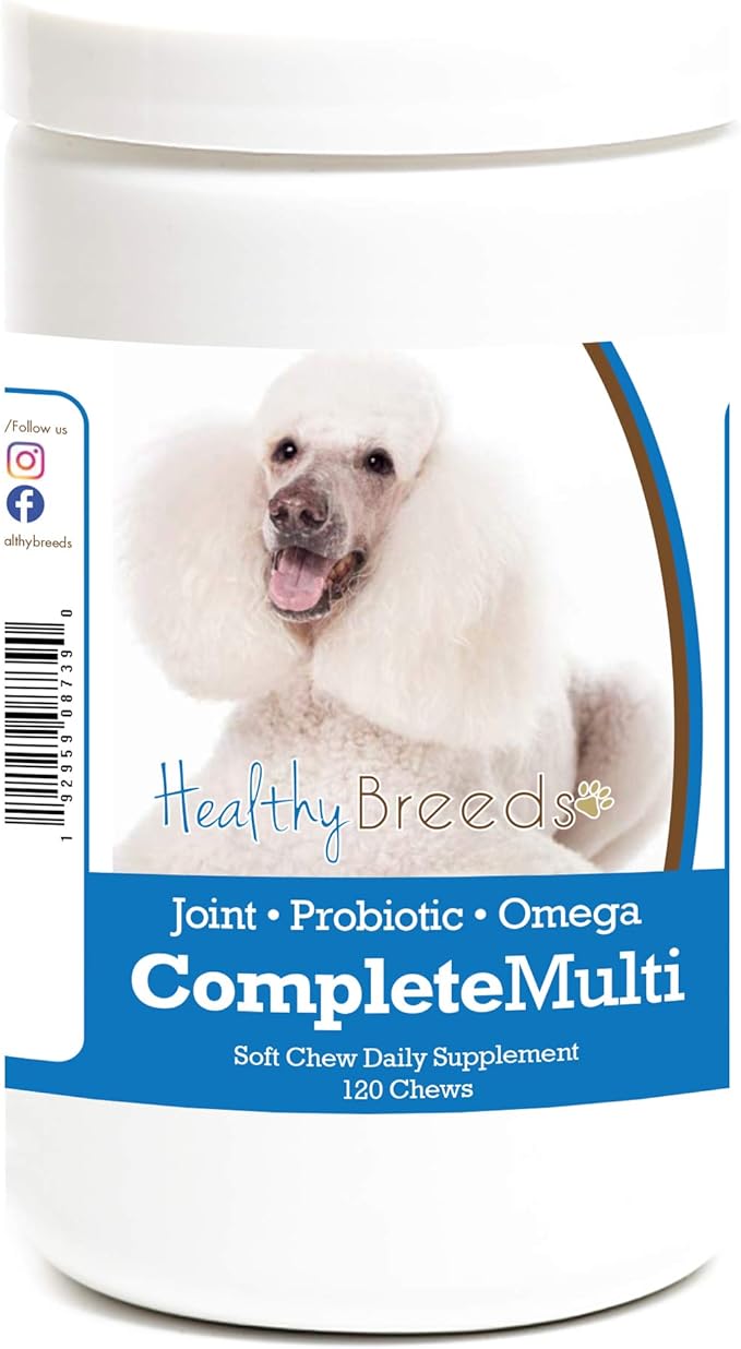 Healthy Breeds Poodle All in One Multivitamin Soft Chew 120 Count