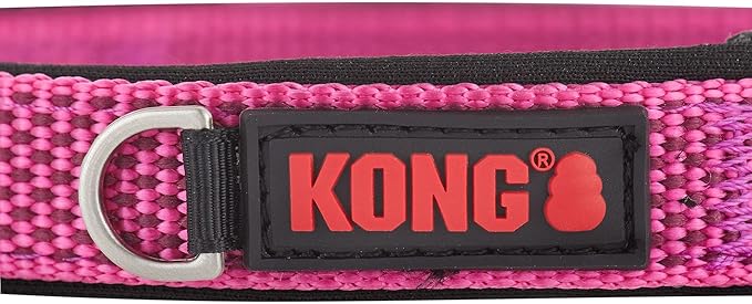 KONG Comfort Neoprene Padded Dog Collar offered by Barker Brands Inc. (XL, Pink)