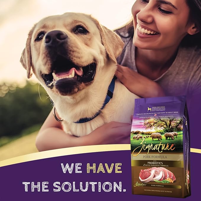 Zignature Pork Limited Ingredient Formula Dry Dog Food 12.5lb