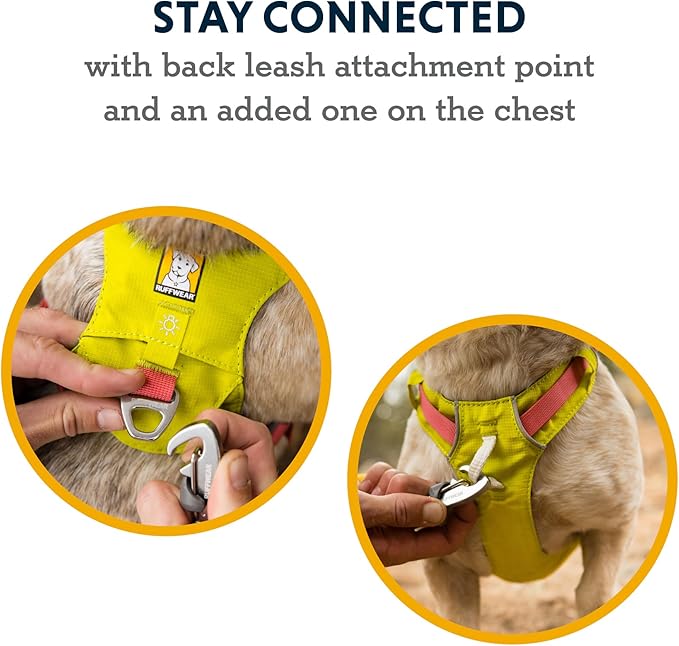 Ruffwear, Hi & Light, Everyday Lightweight Dog Harness, Trail Running, Walking, Hiking, All-Day Wear, Alpenglow Pink, XXX-Small