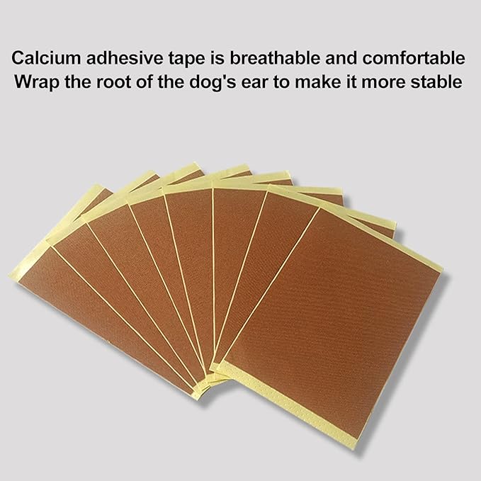 1 Pair Dog Ear Stand Sticker Up Support Tool, Dog Ear Fixed Correction Vertical Holder, Dog Ear Cover Ear Stand Up, Doberman Ear Posting Kit for Doberman Pinscher Dog(6 * 3cm)