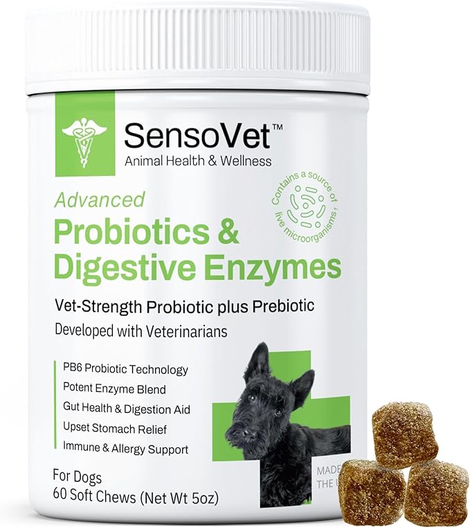 Probiotics for Dogs with Prebiotics and Digestive Enzymes - Allergy Relief
