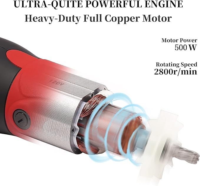 Heavy Duty Clippers for Thick Coats Animals, 500W Professional Electric Shearing Machine for Horse Pony Cattle and Large Dogs Livestocks Grooming, 6 Speed & 2 Detachable Shearing Blades