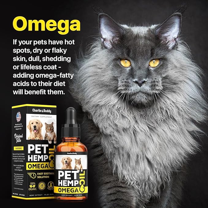 Charlie&Buddy Hеmp Oil for Dogs - Omega 3,6,9 for Skin, Coat, Anxiеty Relief and Jоint Pаin