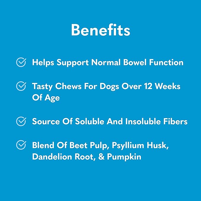 MySimplePetLab Dog Fiber Soft Chews | Dog Fiber Supplements Treats | Promote Healthy Gut Health for Dogs