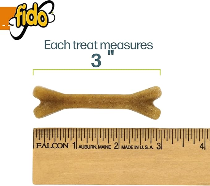 Bones for Dogs, Dental Chews - 100 Delicious Mini Treats, Made in The USA - Mini Dog Dental Chews to Support Your Dog’s Health (Doozie Bone Peanut Flavor)