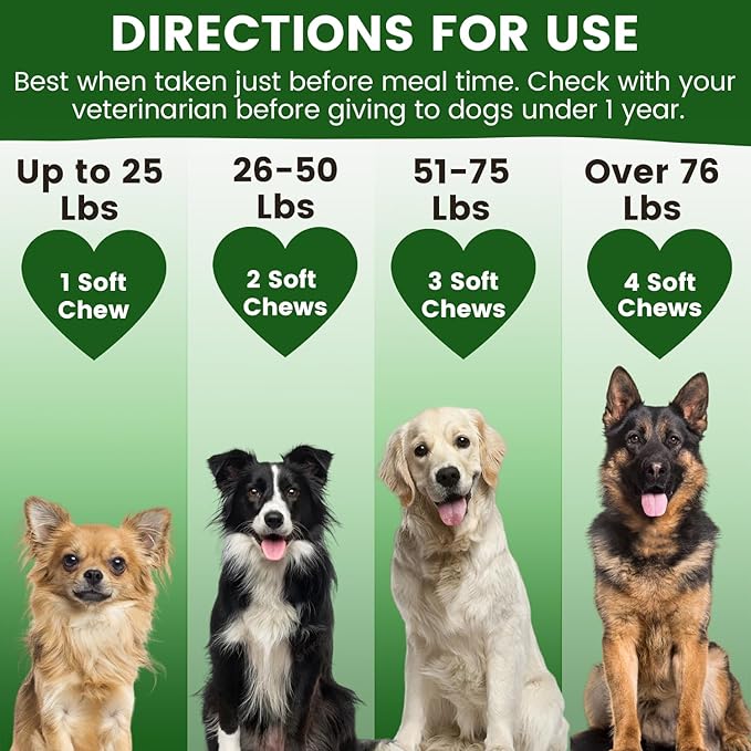 Calming Chews for Dogs | Hemp Anxiety Relief Treats | Melatonin for Dogs | Calm Relaxing Supplements for Separation Stress, Sleep, Nail Trimming, Storm, Barking, Canine Hyper Activity