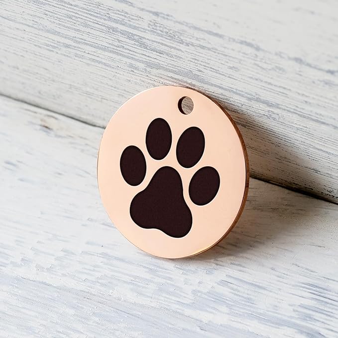 MYLUCKYTAG Stainless Steel QR Code Pet ID Tags Dog Tags - Pet Online Profile - Scan QR Receive Instant Pet Location Alert Email