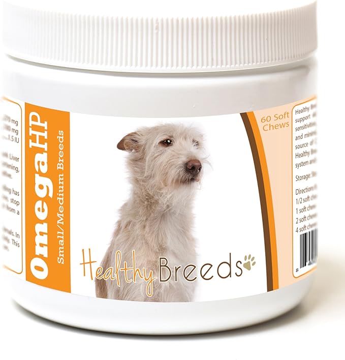 Healthy Breeds Portuguese Podengo Pequeno Omega HP Fatty Acid Skin and Coat Support Soft Chews 60 Count