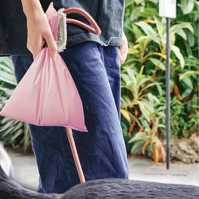 A&H ZIER Poop Bags Holder with Portable Colorful Lanyard, Soft-touch Dog Poop Bags Dispenser Dog Waste Bags, Compatible with any Dog Walking Accessories