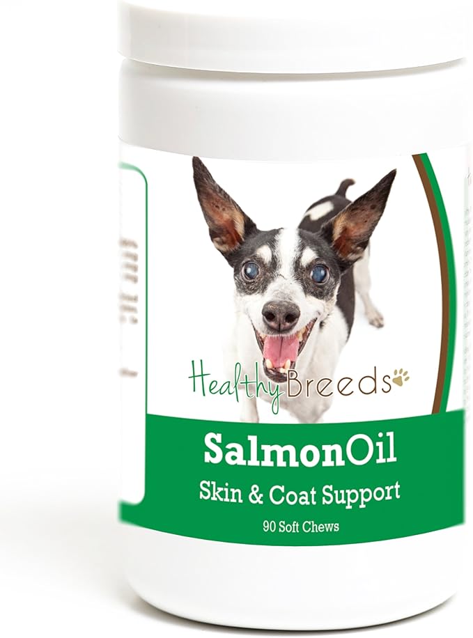Healthy Breeds Rat Terrier Salmon Oil Soft Chews 90 Count