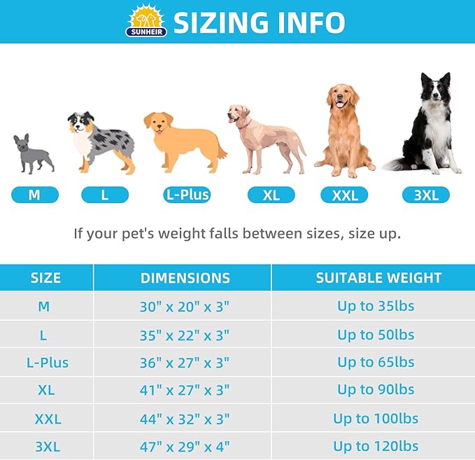 Orthopedic Dog Bed for Extra Large Dogs, Waterproof Deluxe Plush Dog Crate Bed with Removable Washable Cover & Anti-Slip Bottom, Egg Crate Foam Pet Bed Mat, 41 x 27 Inches, Blue
