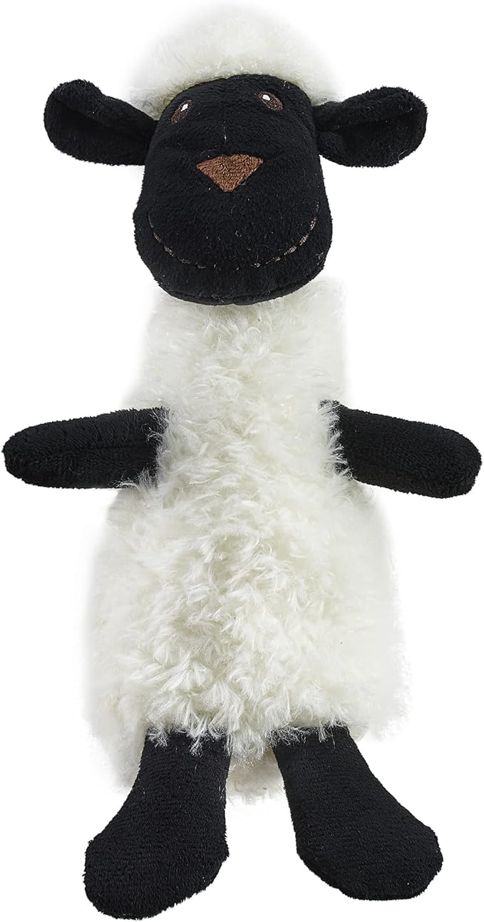 Outward Hound Scruffles Lamb Plush Squeaky Dog Toy, Small