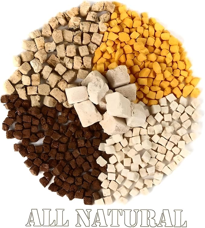 Fully Natural Organic Freeze Dried Dog/Cat Treats Food Toppers Single Ingredient, USA Made, Healthy, High Value, Gluten Grain Free, High Protein, Diabetic Friendly (1, Beef)