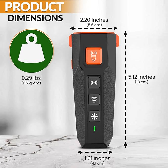 PNG Dog Bark Deterrent Device - 82 ft. Range | Anti Barking Device for Dogs | Dog Training & Behavior Aids | Ultrasonic Bark Stopper with LED Flashlight | Dog Whistle to Stop Barking Neighbors Dog
