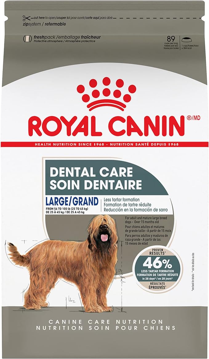 Royal Canin Large Dog Dental Care Dry Dog Food, 30 lb bag