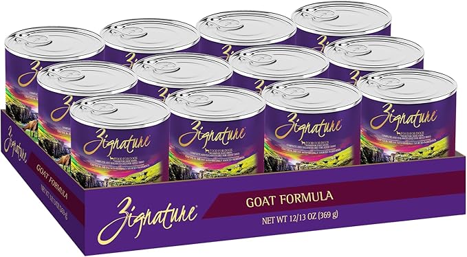 Zignature Goat Limited Ingredient Formula Wet Dog Food 13oz, case of 12