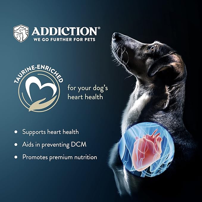 Addiction Herbed Lamb & Potatoes Raw Alternative Dog Food - Gently Air-Dried Complete Meal or Dog Food Topper for Digestive and Skin and Coat Health, 2 lb