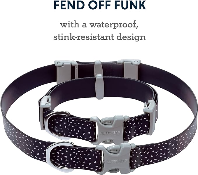Ruffwear, Confluence Dog Collar, Waterproof and Stink Resistant, Midnight Blue, 20"-26"