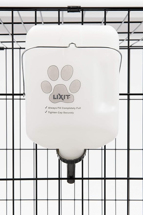 Lixit Wide Mouth Water Bottles for Large and Small Dogs (64oz Large Dog, White)