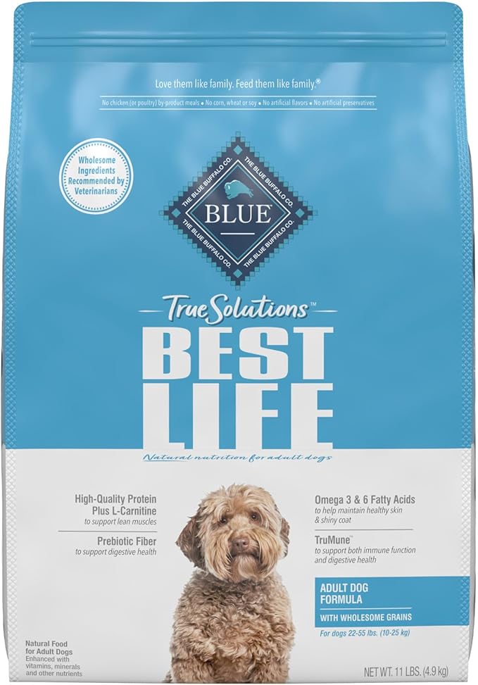 Blue Buffalo True Solutions Best Life Natural Medium Breed Adult Dry Dog Food, Chicken 11-lb