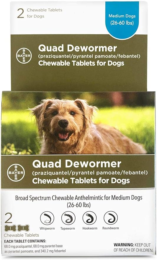 Dog quad dewormer