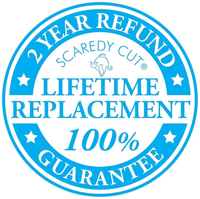 SCAREDY CUT NO Buzz Dog Clippers, Tiny Trim Safety Scissor. A Silent Low Noise Pet Grooming Clipper, Right Handed Pink