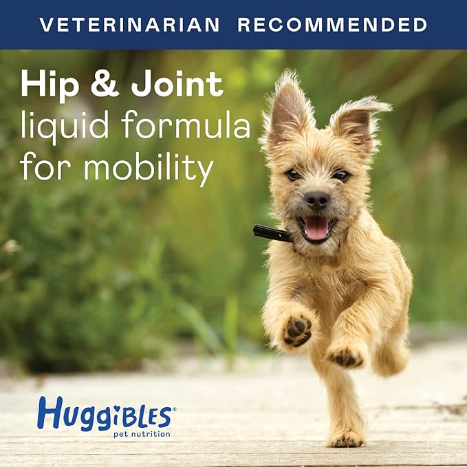 Hip & Joint Support Liquid Supplement for Dogs & Cats – Daily Supplement for Mobility Support with Glucosamine, MSM, Chondroitin – Reduce Pain & Inflammation – Antioxidants for Longevity