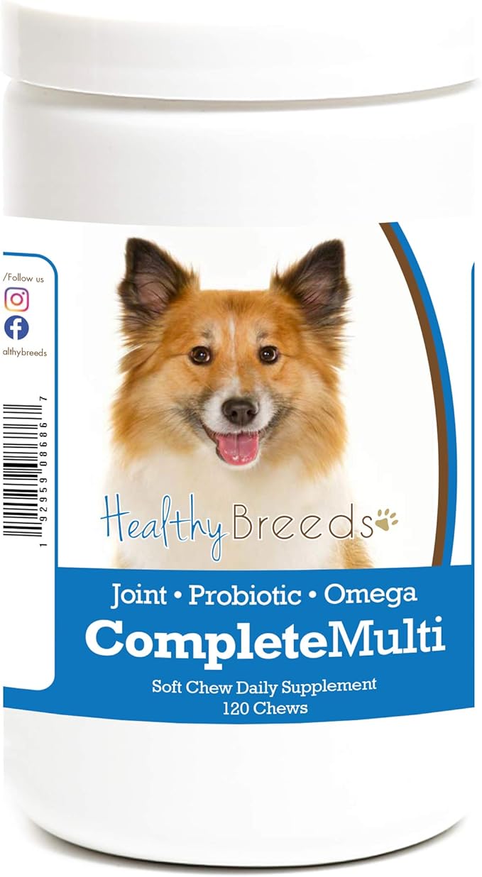 Healthy Breeds Icelandic Sheepdog All in One Multivitamin Soft Chew 120 Count