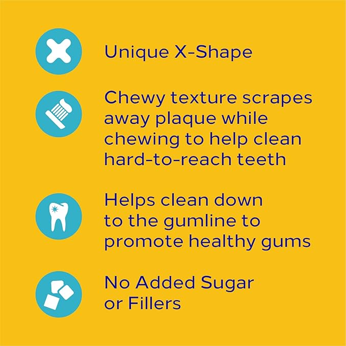 PEDIGREE DENTASTIX Toy/Small Dog Dental Treats Original Flavor Dental Bones, 5.8 oz. -24 Count (Pack of 7)