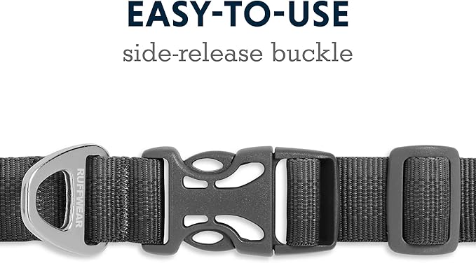 Ruffwear, Front Range Dog Collar, Durable and Comfortable Collar for Everyday Use, Twilight Gray, 11"-14"
