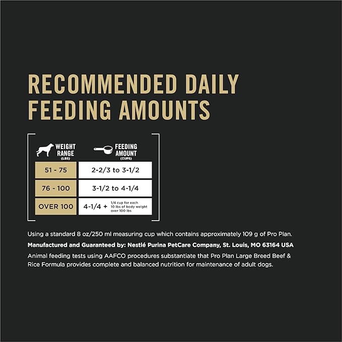 Purina Pro Plan Joint Health Large Breed Dog Food with Probiotics for Dogs, Beef & Rice Formula - 47 lb. Bag