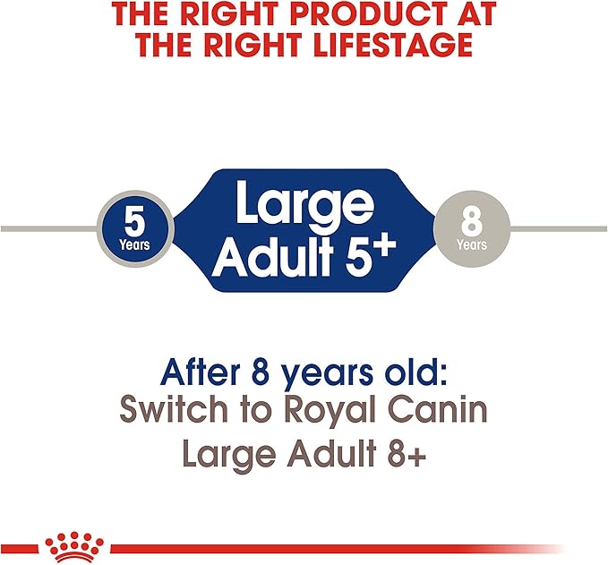 Royal Canin Large Adult 5+ Dry Dog Food for Older Dogs, 30 lb bag